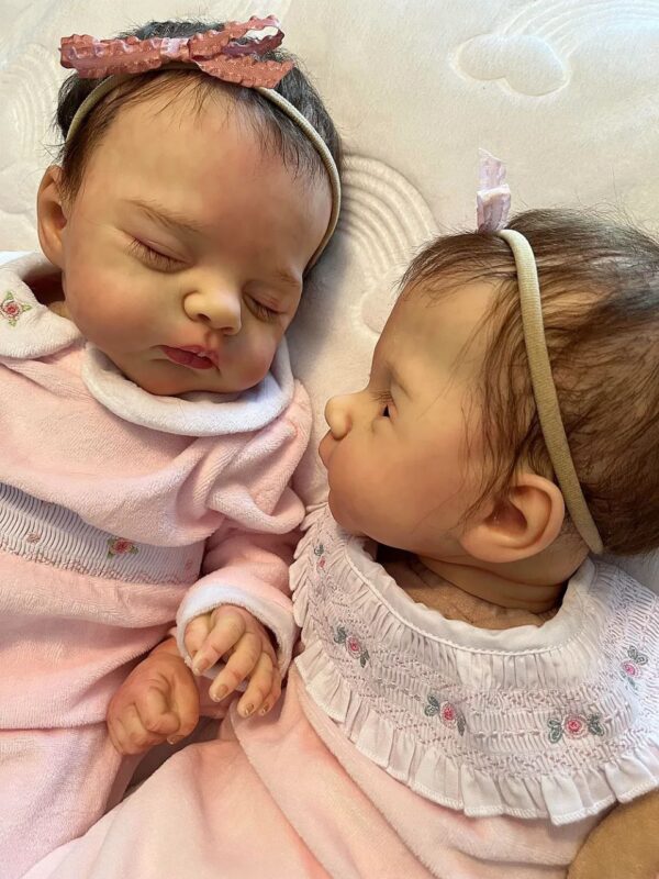 Lilly and Irie twin silicone baby dolls - Image 6