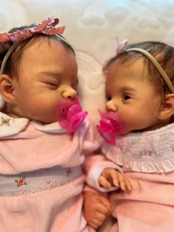 Lilly and Irie twin silicone baby dolls - Image 3