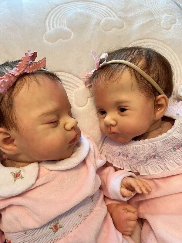 Lilly and Irie twin silicone baby dolls - Image 10
