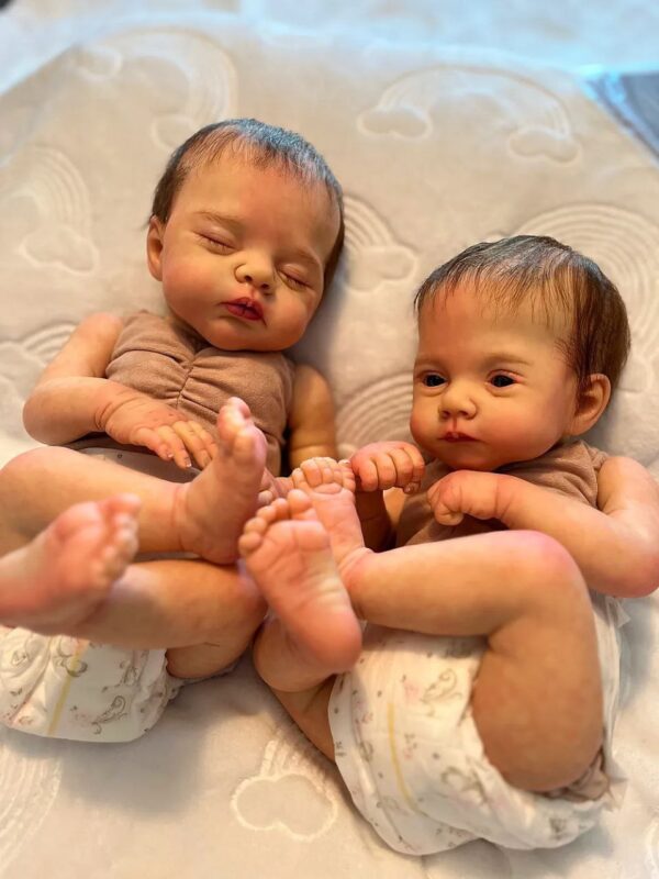 Lilly and Irie twin silicone baby dolls - Image 9